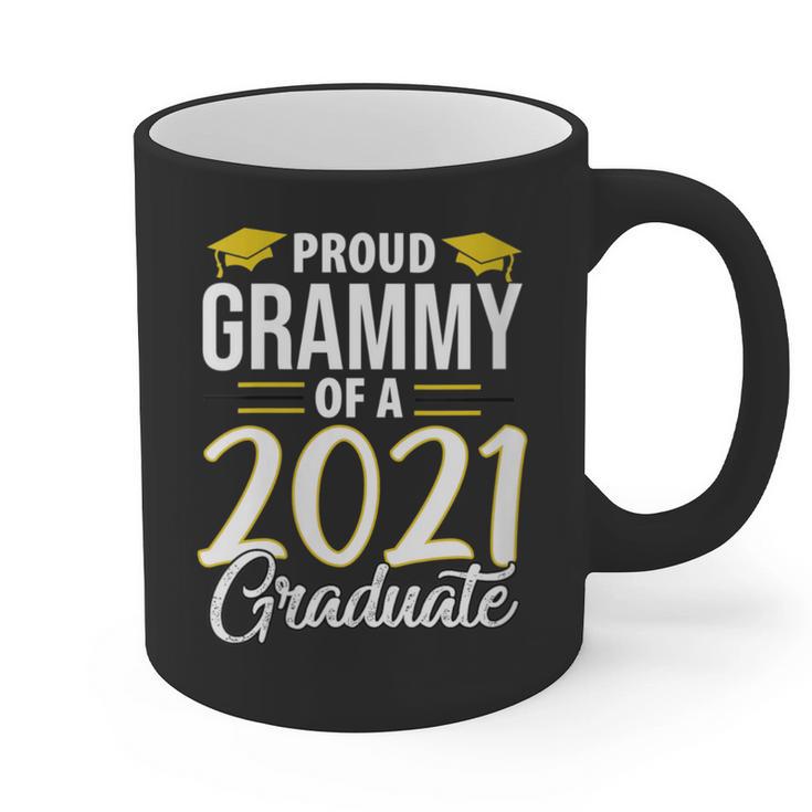 Proud Grammy Of A 2021 Graduate Graduation Clothes MBA PhD Graphic Print Coffee Mug
