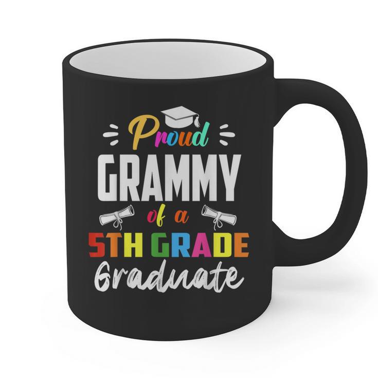 Proud GRAMMY Of A 5th Grade Graduate Graduation 2024 Senior Graphic Print Coffee Mug