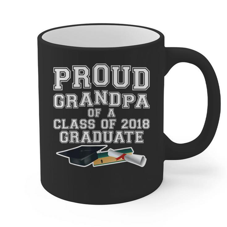 Proud Grandfather Graduation Grandpa Of Grad 2018 Shirt Graphic Print Coffee Mug