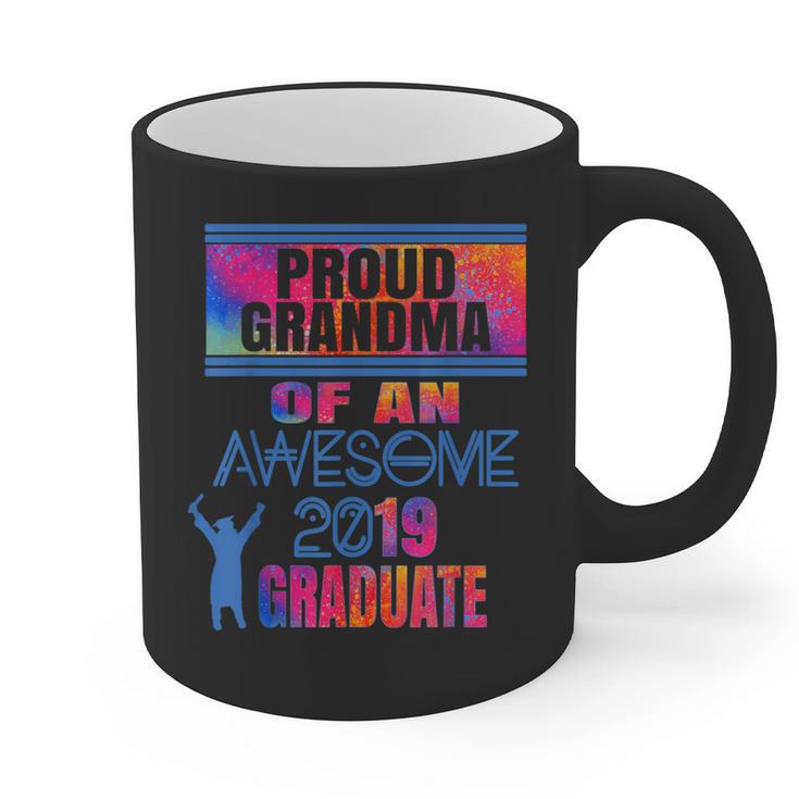 Proud Grandma Of A 2019 Graduate Senior Class Graduation Graphic Print Coffee Mug
