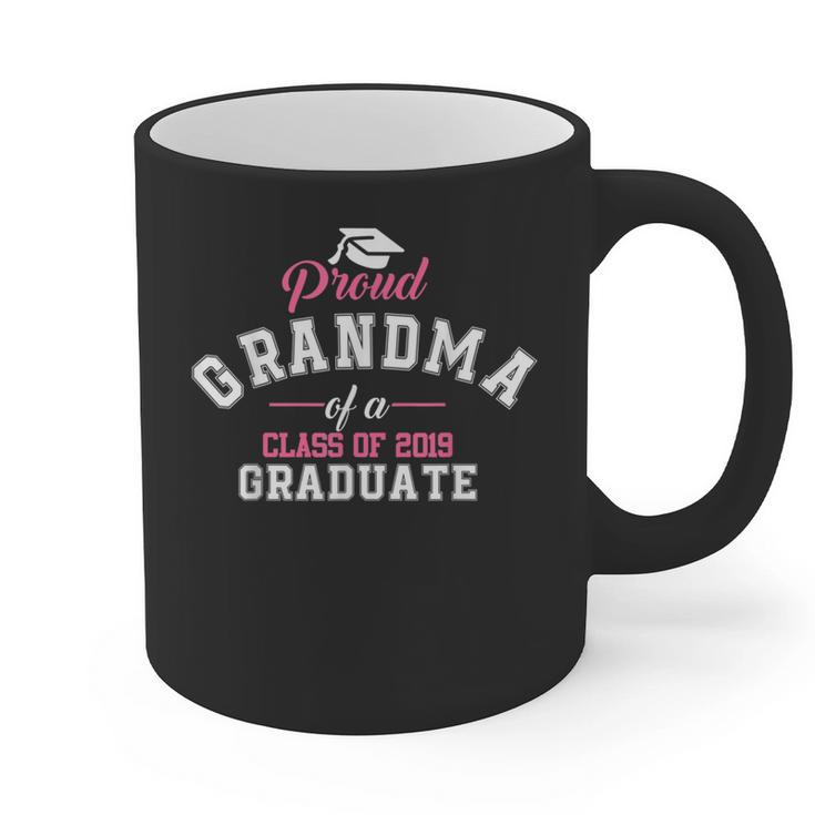 Proud Grandma Of A Class Of 2019 Graduate Graduation T Shirt Graphic Print Coffee Mug