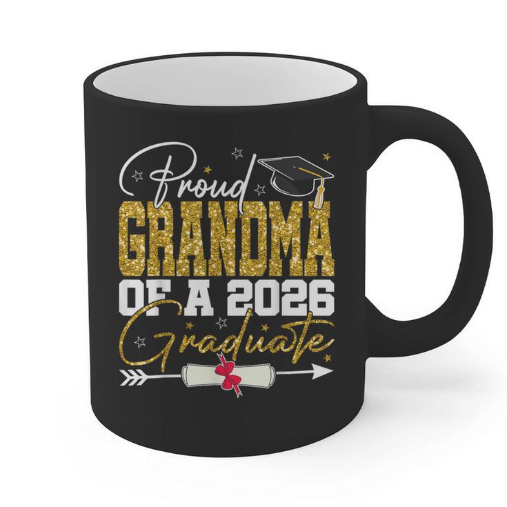 Proud Grandma Of Senior 2026 Graduate Family Graduation 2026 Graphic Print Coffee Mug