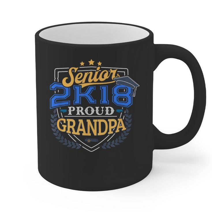 Proud Grandpa Of 2018 Senior Shirt Graduation Grad 2K18 Graphic Print Coffee Mug