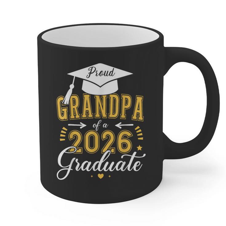 Proud Grandpa Of a Class Of 2026 Graduate For Graduation Graphic Print Coffee Mug