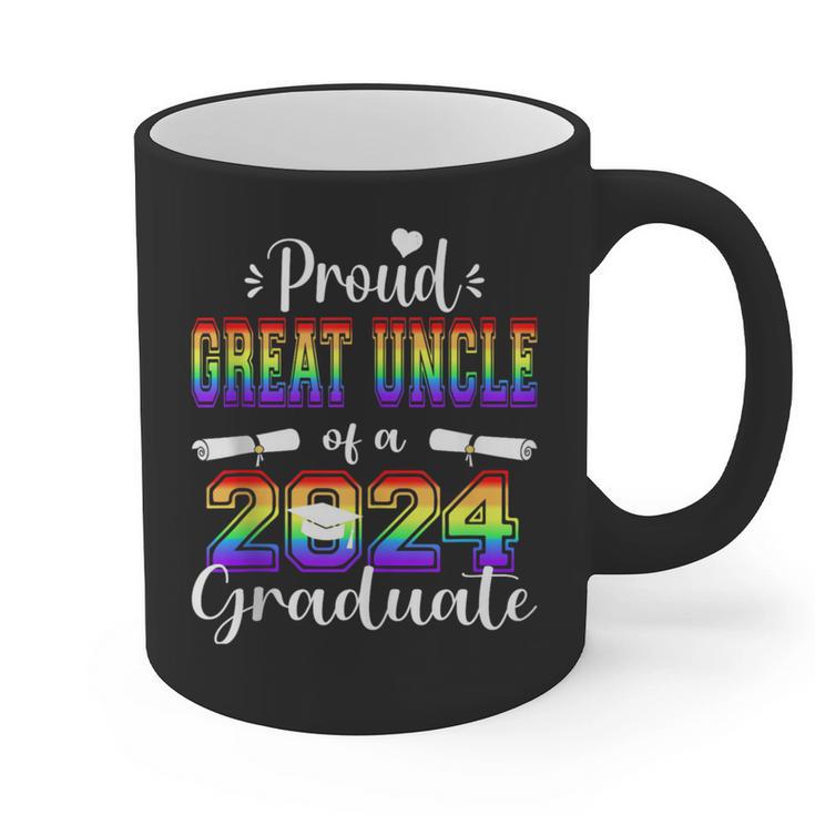 Proud Great Uncle Of 2024 Graduate Class 2024 Graduation Graphic Print Coffee Mug