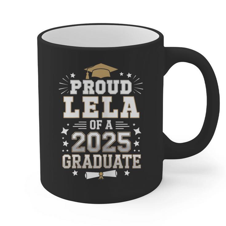 Proud Lela Of A Class Of 2025 Graduate Senior Graduation Graphic Print Coffee Mug