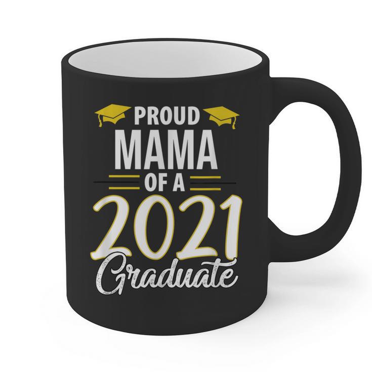 Proud Mama Of A 2021 Graduate Graduation Clothes MBA PhD Graphic Print Coffee Mug