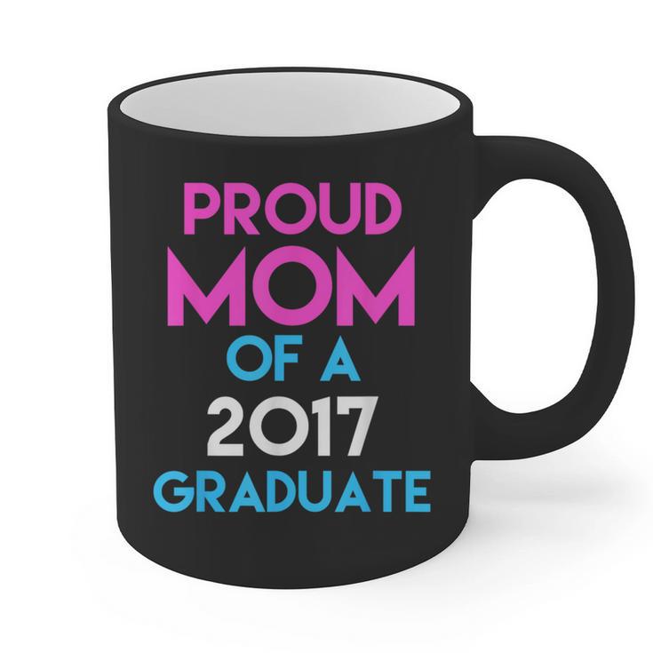 Proud Mom Of A 2017 Graduate  Graduation Tee T-Shirt Graphic Print Coffee Mug