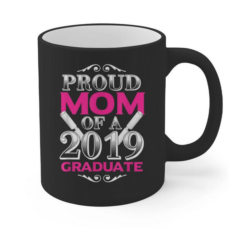 Proud Mom Of 2019 Graduate Class 2019 Tshirt Graduation Graphic Print Coffee Mug
