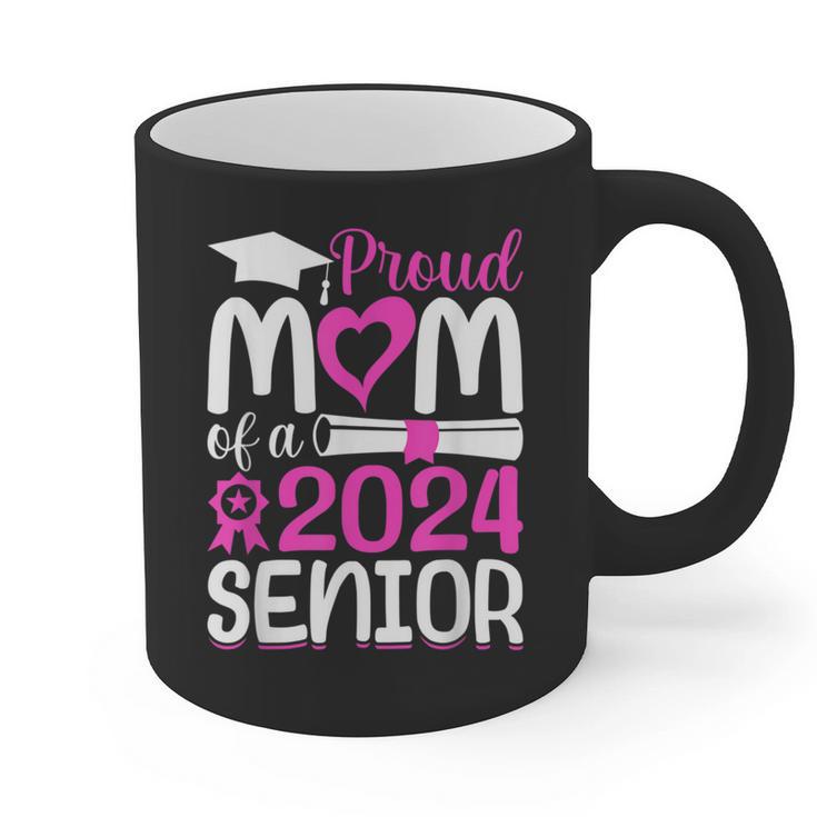 Proud Mom Of A 2024 Senior Graduation Graphic Print Coffee Mug