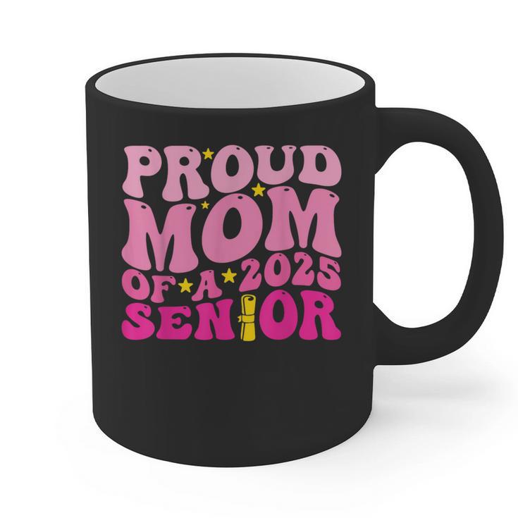 Proud Mom Of a 2025 Graduate Class Senior Graduation Mother Graphic Print Coffee Mug