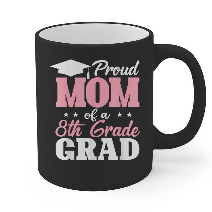 Proud Mom Of An Awesome 8th Grade Graduate 2026 Graduation Graphic Print Coffee Mug