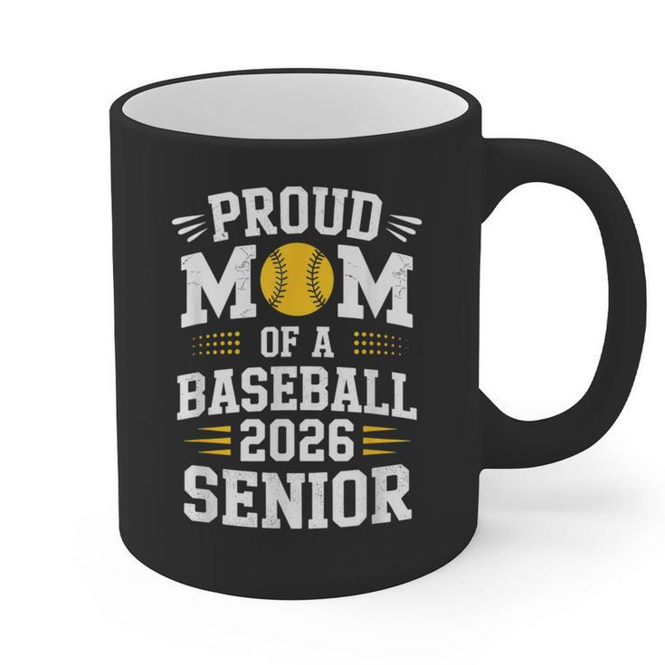 Proud Mom Of Baseball Senior 2026 Graduation Graphic Print Coffee Mug