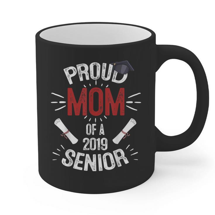 Proud Mom Mother Of a 2019 Graduate TShirt Graduation Graphic Print Coffee Mug