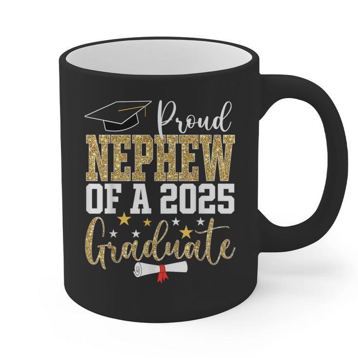 Proud Nephew Of A 2025 Graduate Nephew Graduation 2025 Graphic Print Coffee Mug