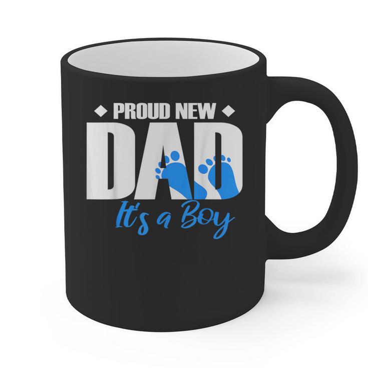 Proud New Dad It's A Boy Graphic Print Coffee Mug