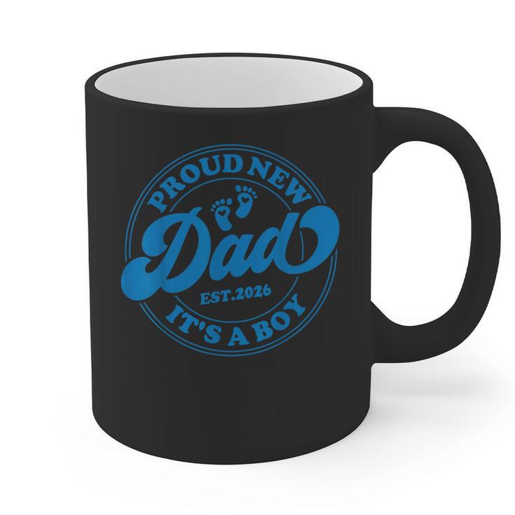 Proud New Daddy It's A Boy Dad To Be 1st Time Father Graphic Print Coffee Mug