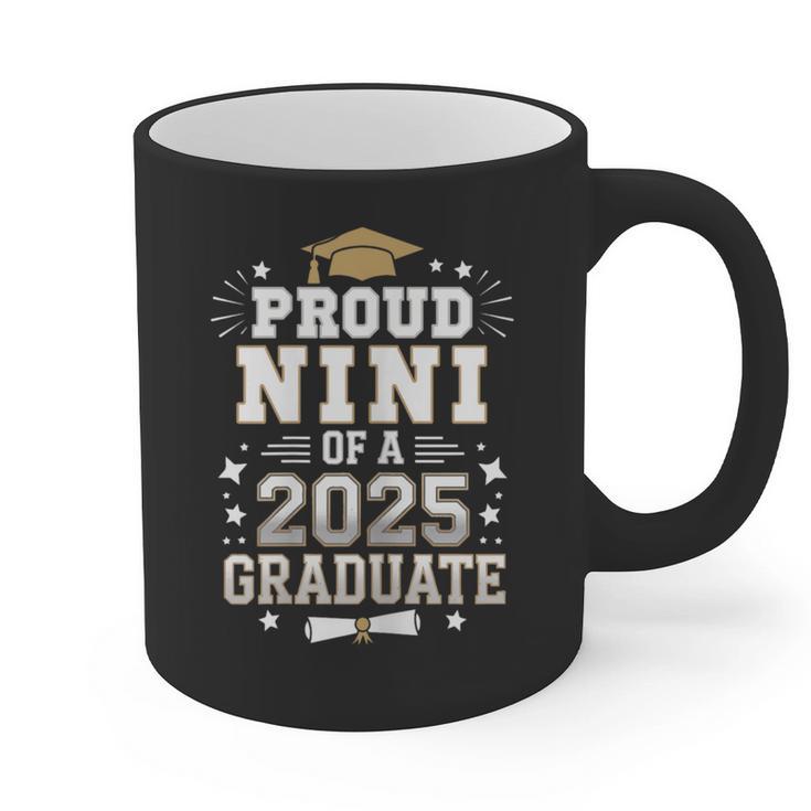 Proud Nini Of A Class Of 2025 Graduate Senior Graduation Graphic Print Coffee Mug