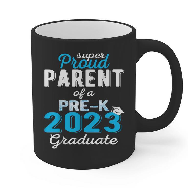 Proud Parent Of Pre K School Graduate 2023 Graduation Parent Graphic Print Coffee Mug