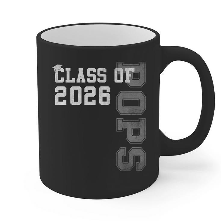 Proud Pops Of A 2026 Graduate Grad Senior Graduation Graphic Print Coffee Mug
