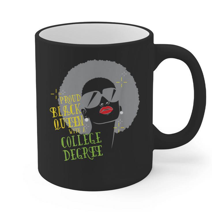 Proud Queen College Graduation Graphic Print Coffee Mug