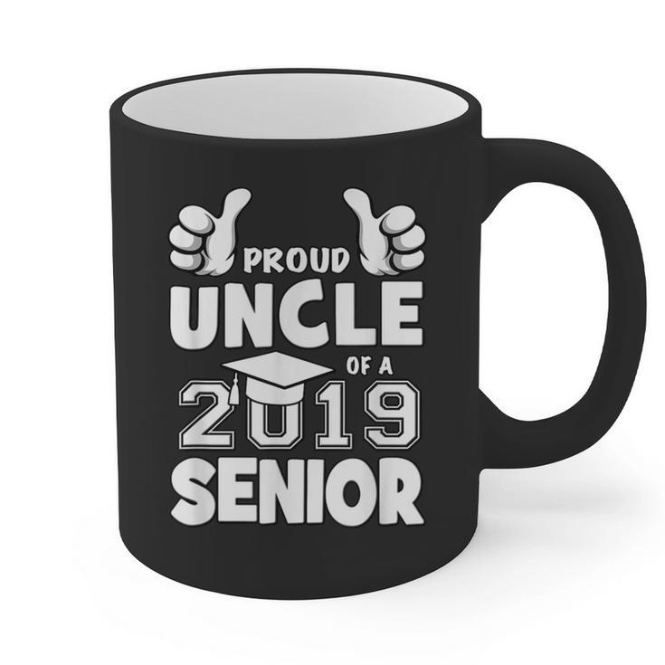 Proud Uncle Of A 2019 Senior School Graduation Shirt Graphic Print Coffee Mug