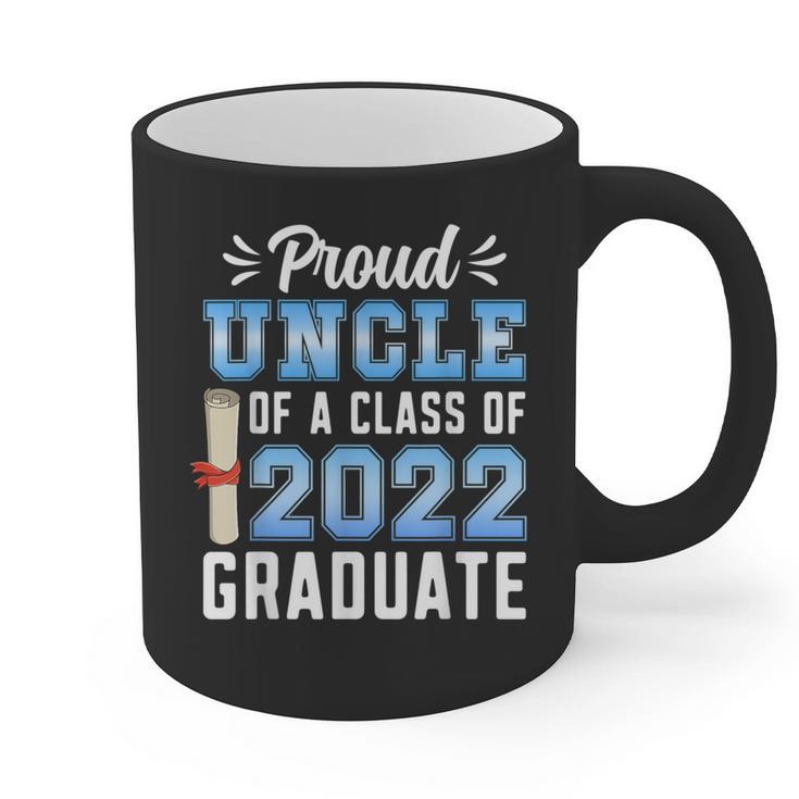 Proud Uncle Of A Class Of 2022 Graduate 22 Senior Graduation Graphic Print Coffee Mug