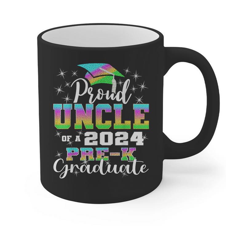 Proud Uncle Of PreK School Graduate 2024 Graduation Uncle Graphic Print Coffee Mug