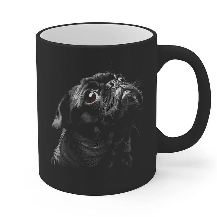 Pug For Dog Mom Dad Cute Pug Men Women Kids Graphic Print Coffee Mug