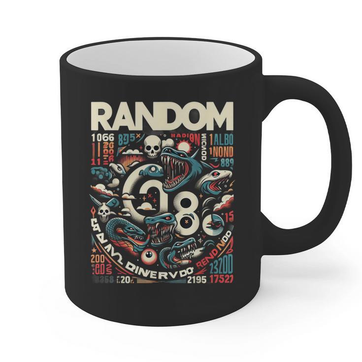 Random Cartoon Memory Graphic Print Coffee Mug