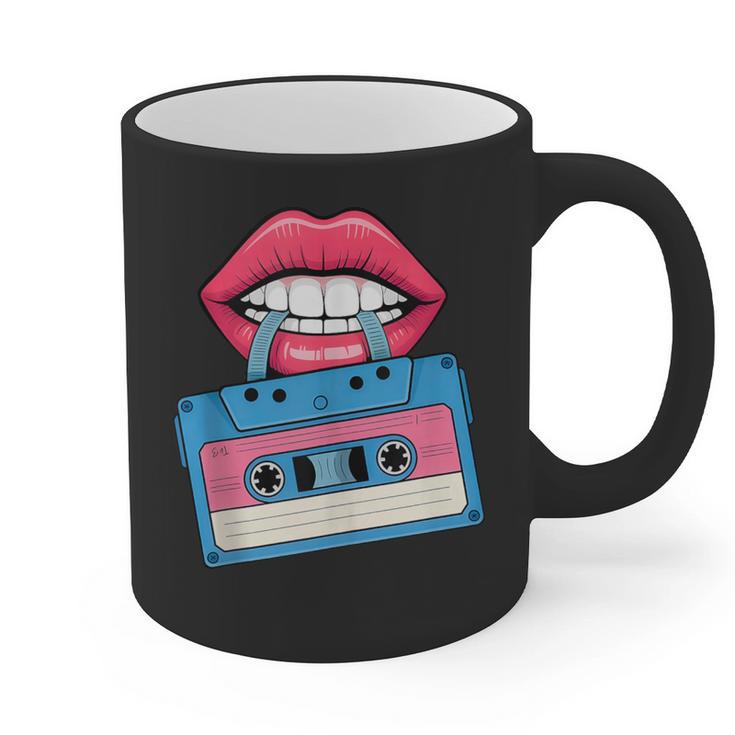Retro 80s And 90s Cassette Perfect For Nostalgia Graphic Print Coffee Mug