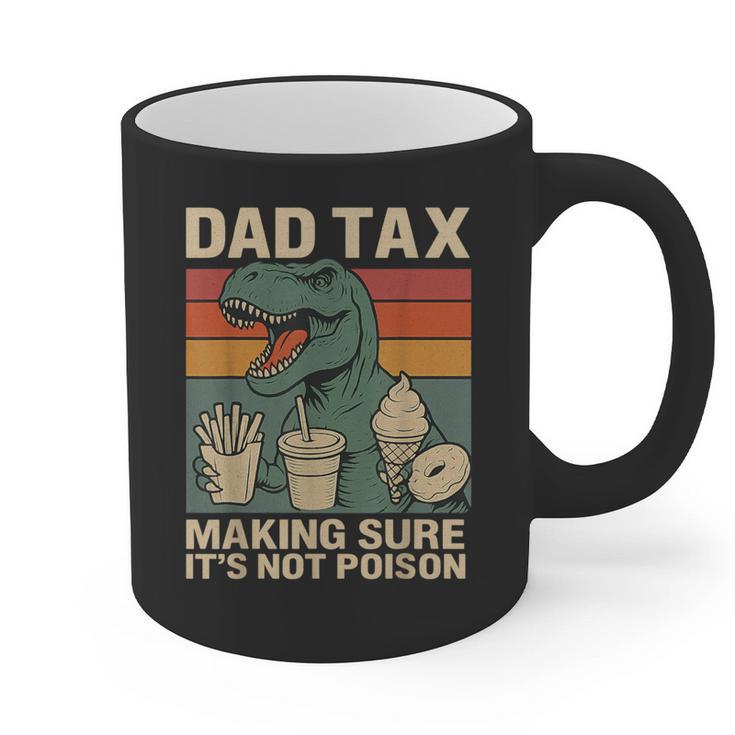 Retro Father's Day Dad Tax Making Sure It's Not Poison T Rex Graphic Print Coffee Mug