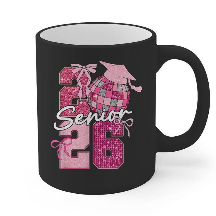 Retro Senior 2026 Coquette Bow Graduation Class Of 2026 Graphic Print Coffee Mug
