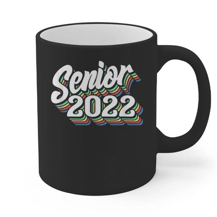 Retro Senior Class Of 2022 Men Women Graduation 90's Grad Graphic Print Coffee Mug