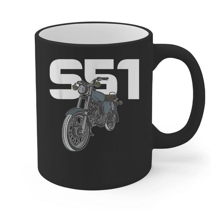 Retro Simme Moped Nostalgia Eastern Block Schwalbe Driver DDR Graphic Print Coffee Mug