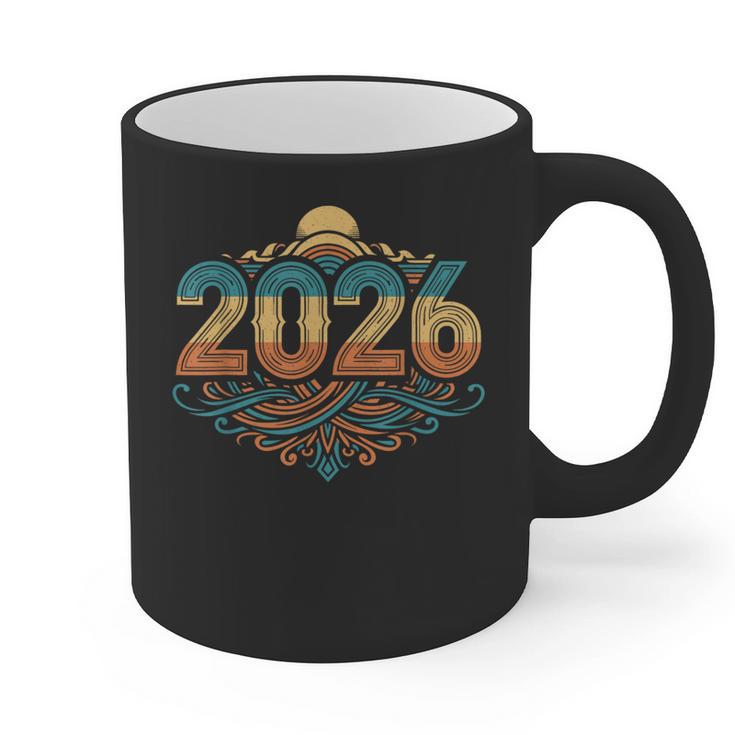 Retro Vintage Style 2026 Nostalgia Sunset Family Reunion Graphic Print Coffee Mug