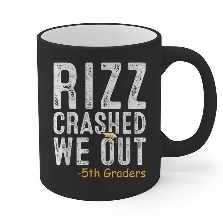 Rizz Crashed We Out 5th Grade Graduation Fifth Graders Graphic Print Coffee Mug