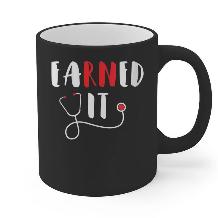 RN Nursing Student Graduation EaRNed It Graphic Print Coffee Mug