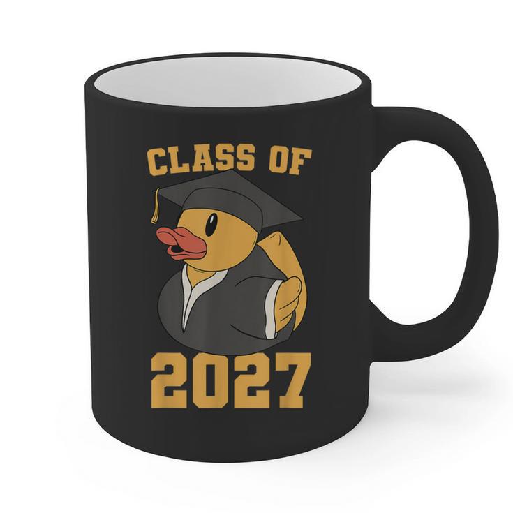 Rubber Duck Class Of 2027 Senior 2027 Graduation Year Senior Graphic Print Coffee Mug