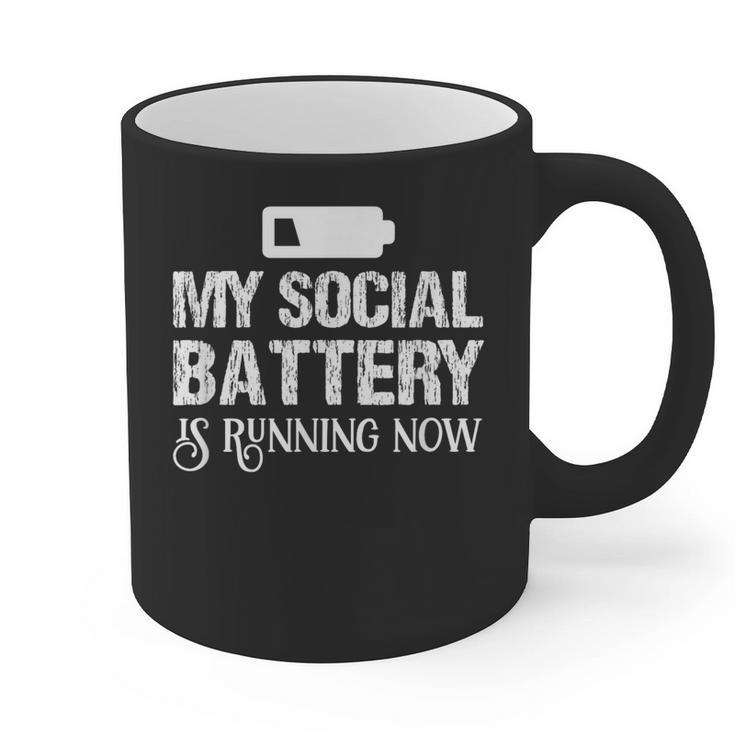 Sarcastic Anti Low Social Battery Social Introvert Graphic Print Coffee Mug Sarcastic Anti Low Social Battery Social Introvert Graphic Print Coffee Mug