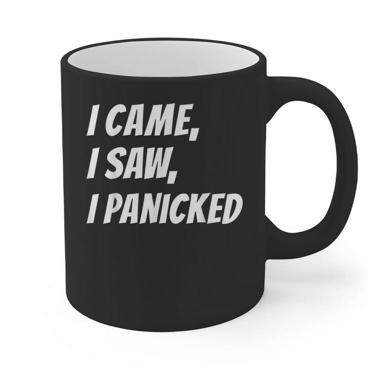 I Came I Saw Joke For Shy Type And Introverts Graphic Print Coffee Mug I Came I Saw Joke For Shy Type And Introverts Graphic Print Coffee Mug