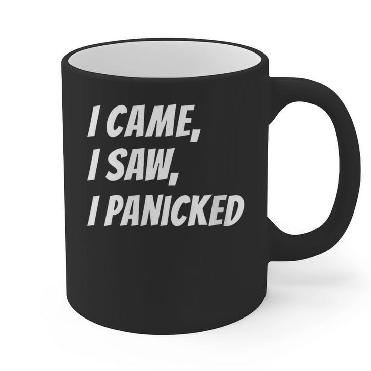 I Came I Saw Meme For Anti Social And Introvert Graphic Print Coffee Mug