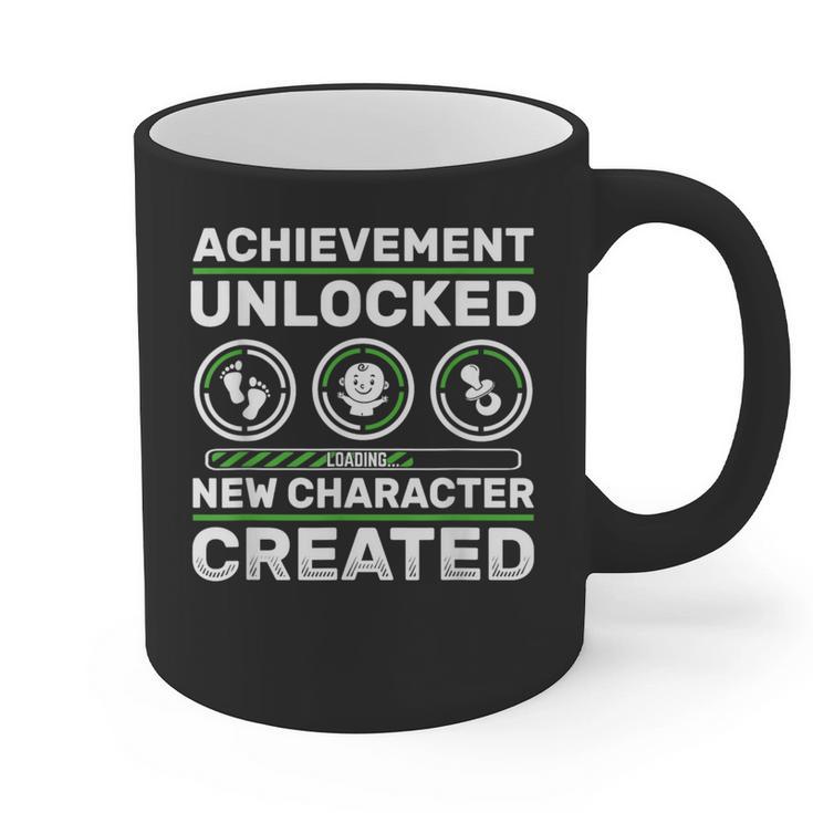 Schwangerschaft Verknden Geschenk Zocker New Character Created Pregnancy Announcement Dad Gamer Graphic Print Coffee Mug