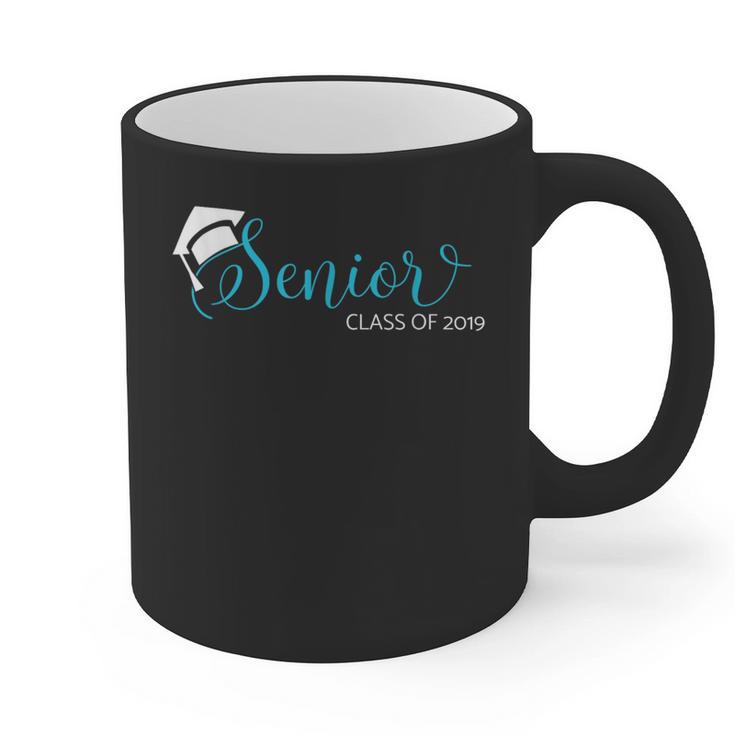 Senior 2019 Shirt Graduation High School College Tee Graphic Print Coffee Mug