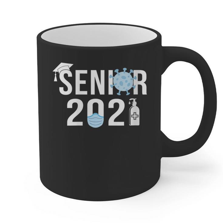 Senior 2021 Grad Shirt 2021 Graduation Graphic Print Coffee Mug