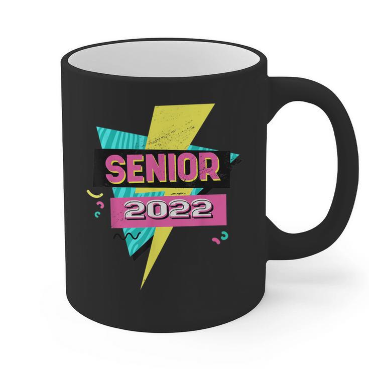 Senior 2022 Graduation Class Of 2022 Retro 90's Graduation Graphic Print Coffee Mug