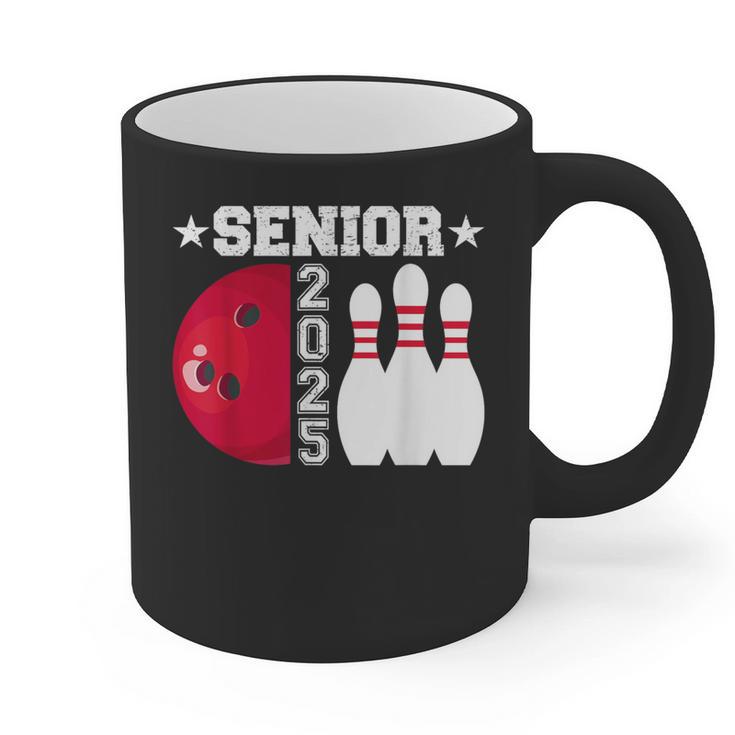 Senior 2025 Bowling Player Class Of 2025 Graduation Seniors Graphic Print Coffee Mug