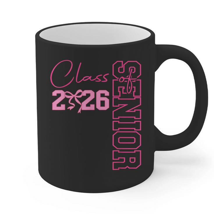 Senior 2026 Class Of 2026 Coquette Bow Graduation 2026 Graphic Print Coffee Mug