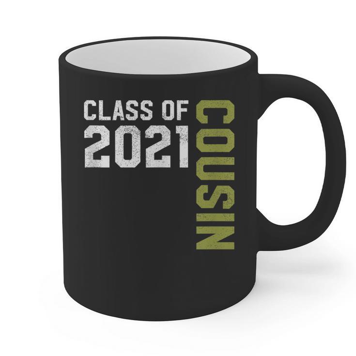 Senior Class Of 2021 Cousin Graduation Graphic Print Coffee Mug