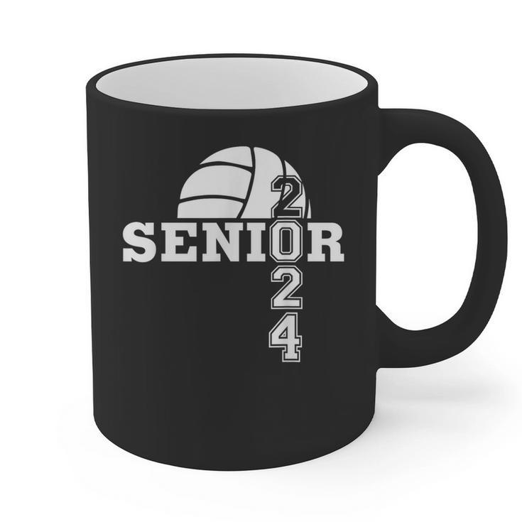 Senior Class Of 2024 Volleyball Seniors School Graduation Graphic Print Coffee Mug